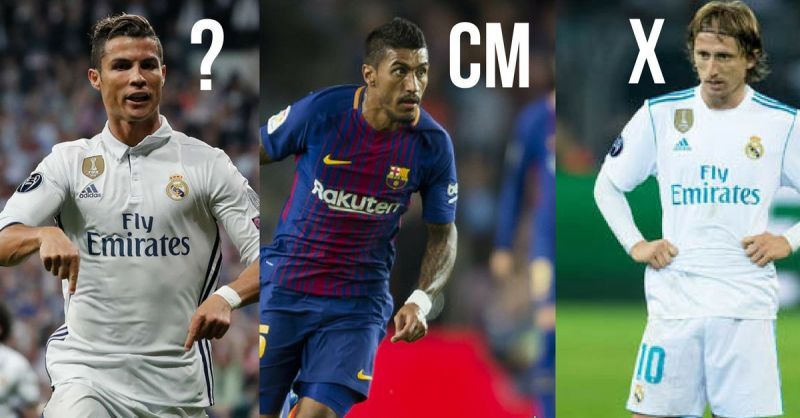 El Clasico Real Madrid vs Barcelona combined XI 2017