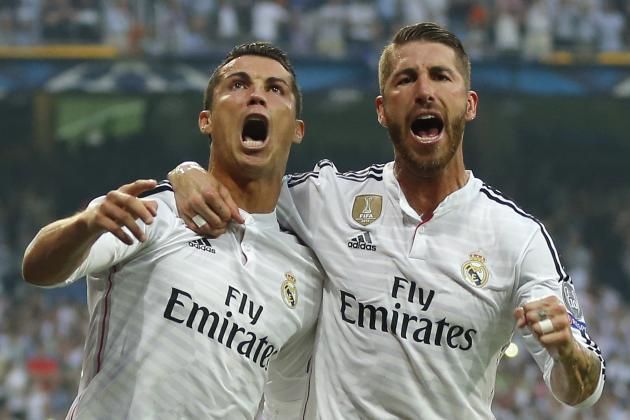 C.Ronaldo and S.Ramos all smiles when Real Madrid were winning regularly. Image courtesy bleacherreport