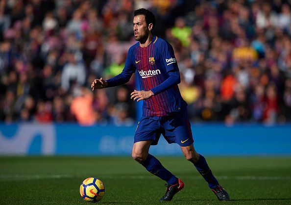 Sergio Busquets in action