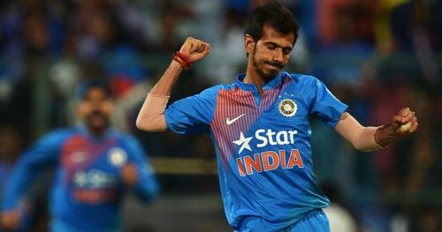 Yuzvendra Chahal pitched one on leg stump and saw an Angelo Mathews exit with some fine turning