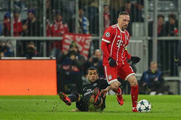 Franck Ribery Dani Alves Bayern Munich PSG