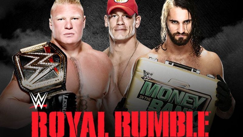 Image result for lesnar rollins cena