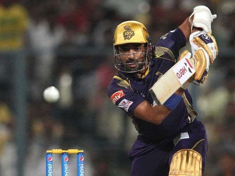 Robin Uthappa in action for KKR.