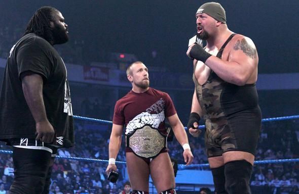 Daniel Bryan with the Big Show and Mark Henry in 2011