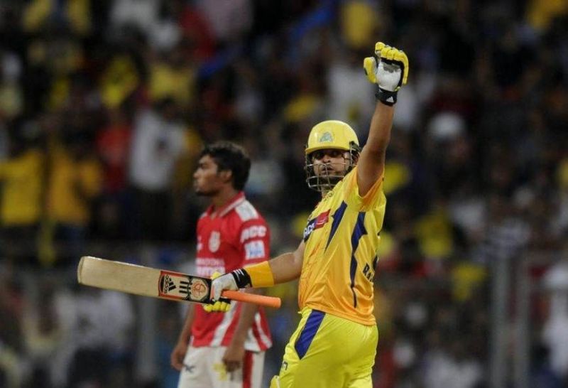 Raina played a fighting knock of 87 runs off 25 balls