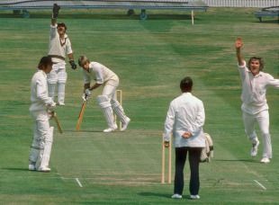 Gary Gilmour takes another wicket. 