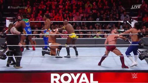 All of the unannounced entrants in the Men's Royal Rumble Match