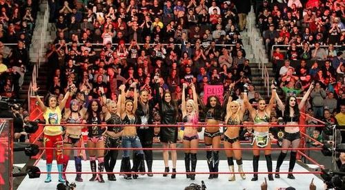 Stephanie McMahon announced the first ever Women's Royal Rumble to much fanfare. 