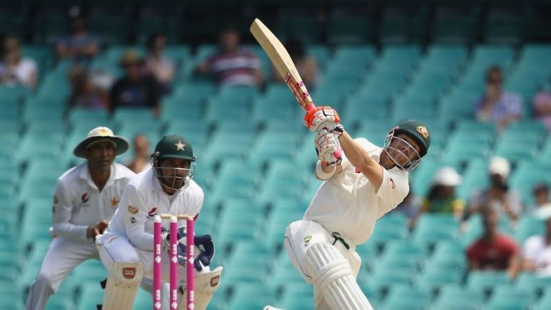 Warner blasting away vs Pakistan