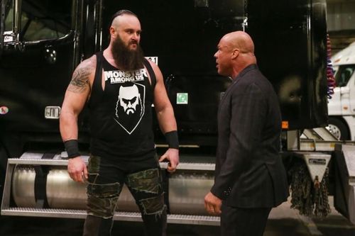 Braun Strowman and Kurt Angle