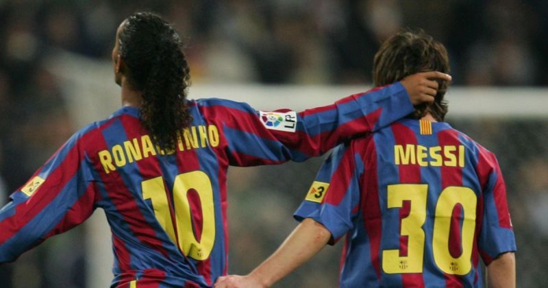 Ronaldinho is credited by many for being a great mentor to Lionel Messi