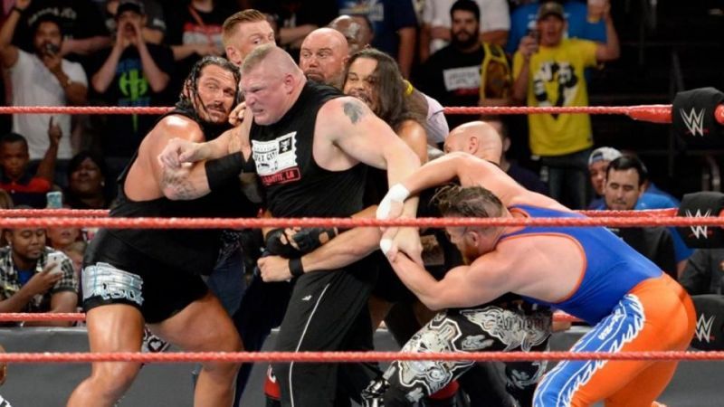 Image result for brock lesnar brawl