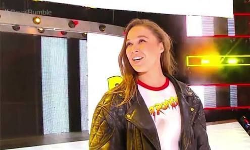 Ronda rousey at Royal Rumble 2018