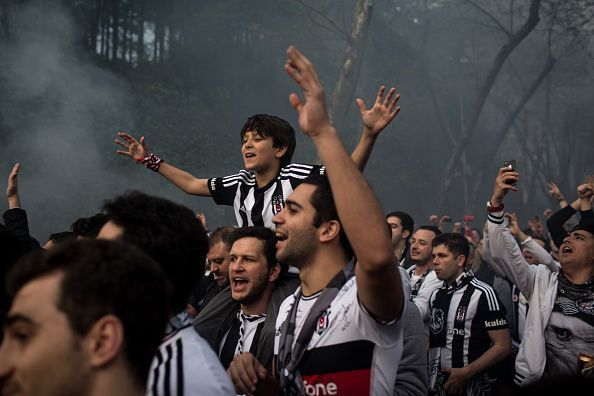 Besiktas Fans Celebrate First Game At New Vodafone Arena
