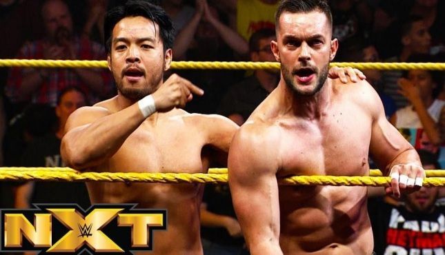 Hideo Itami and Finn Balor during their NXT run