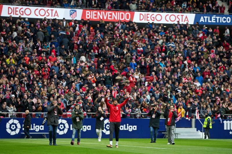 Costa was all smiles at his unveiling