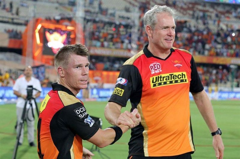 Image result for David Warner and Tom Moody &acirc;€“ Sunrisers Hyderabad