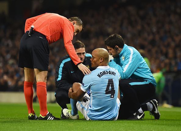 Vincent Kompany injury