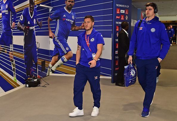 Eden Hazard Thibaut Courtois Chelsea contract