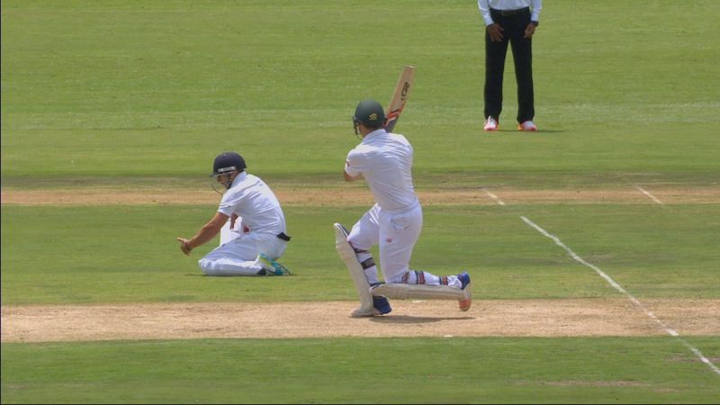 James Taylor takes a blinder at short-leg. 