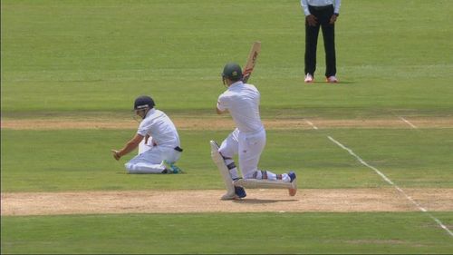 James Taylor takes a blinder at short-leg. 