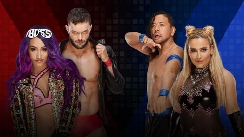 Balor and Banks took on Nakamura and Natalya