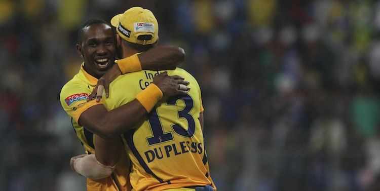 Chennai Super Kings IPL Bravo Du Plessis