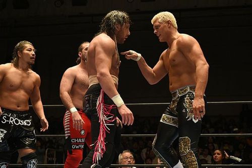 Kenny Omega and Cody Rhodes get into a heated argument at New Year's Dash