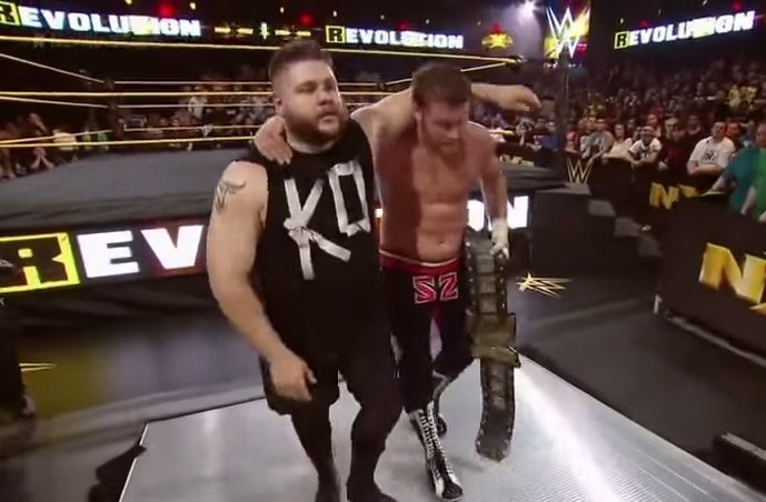 Could this be the sight at Royal Rumble? Just WWE instead of NXT Championship!