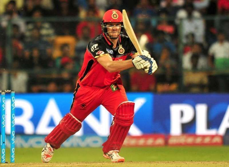 Shane Watson in action for RCB.