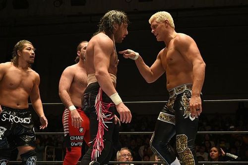 Kenny Omega and Cody Rhodes have a confrontation at New Years Dash