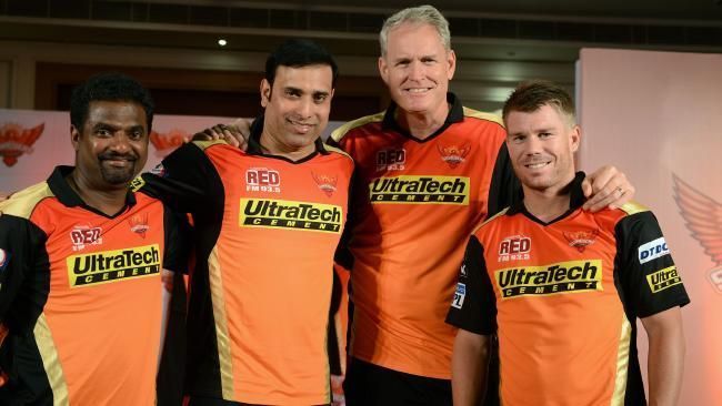Image result for Tom Moody (head coach), VVS Laxman (mentor) and Muttiah Muralitharan (bowling coach)