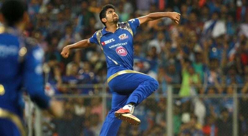 Bumrah playing for the Mumbai Indians