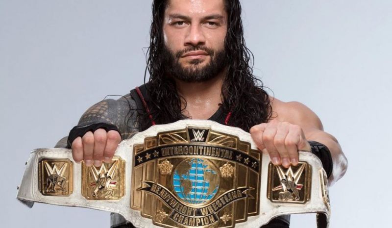 Roman Reigns and the Intercontinental Championship belt