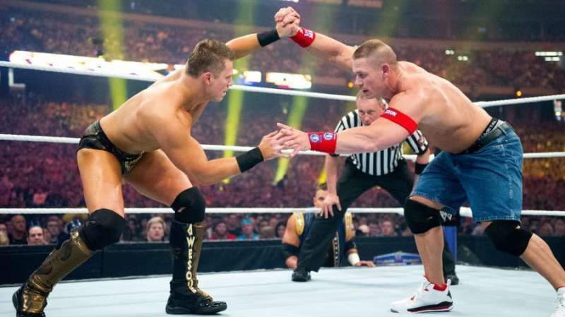 The Miz and John Cena lockup