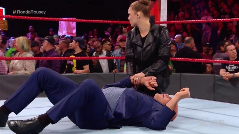 Rousey seemed far more comfortable than last night