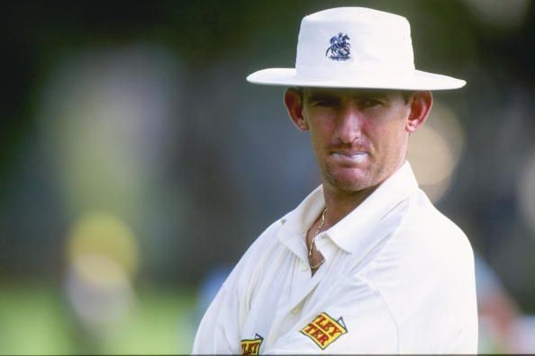 A portrait of Andy Caddick