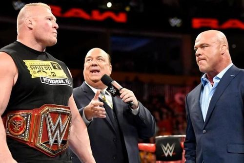 Kurt Angle had words of high praise for Brock Lesnar