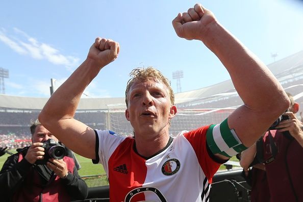 Kurt after securing Feyenoord&#039;s famous title win in 2017