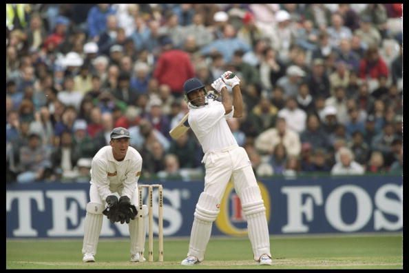 Mohammed Azharuddin of India batting