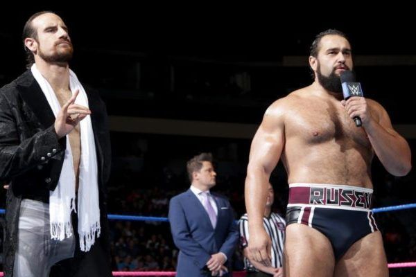 Aiden English and Former 2-time United States Champion, Rusev.