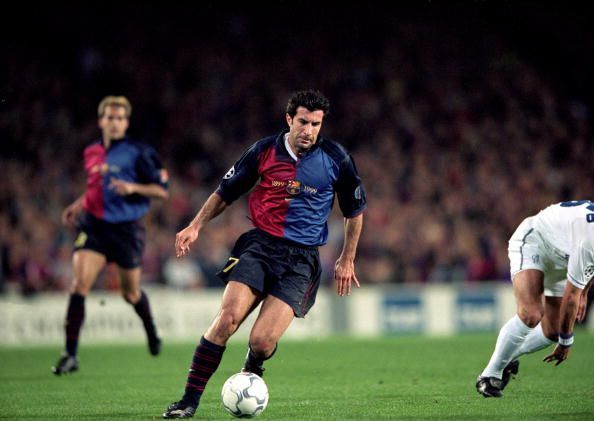 Luis Figo - scored 45 goals in 249 games for Barcelona.