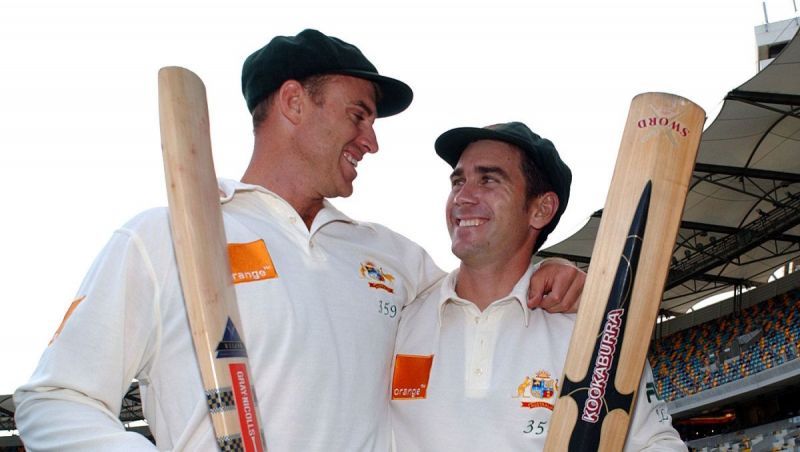 Matthew Hayden Justin Langer Australia Cricket