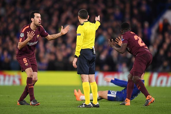 Chelsea FC v FC Barcelona - UEFA Champions League Round of 16: First Leg