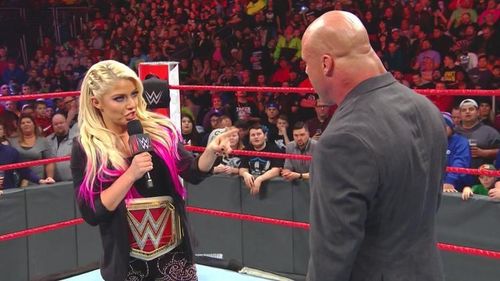 Bliss isn't too happy about her RAW match