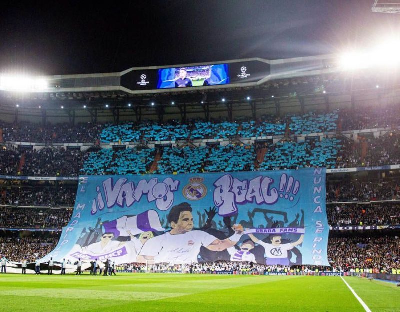 The poster at the stadium