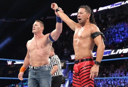 Shinsuke Nakamura with John Cena