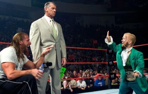 Hornswoggle portrayed Vince McMahon's illegitimate son in the WWE