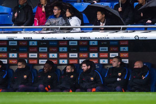 Messi Espanyol Bench