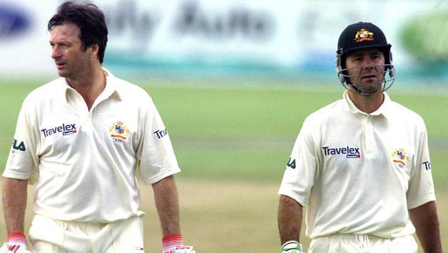 Ponting and Steve Waugh&#039;s brilliant partnership could not prevent Australia from losing an exciting Test against West Indies